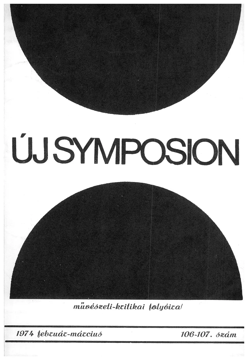 Új Symposion, 10. évf. 1974. február – március. 106–107. sz. 1199–1232. oldal