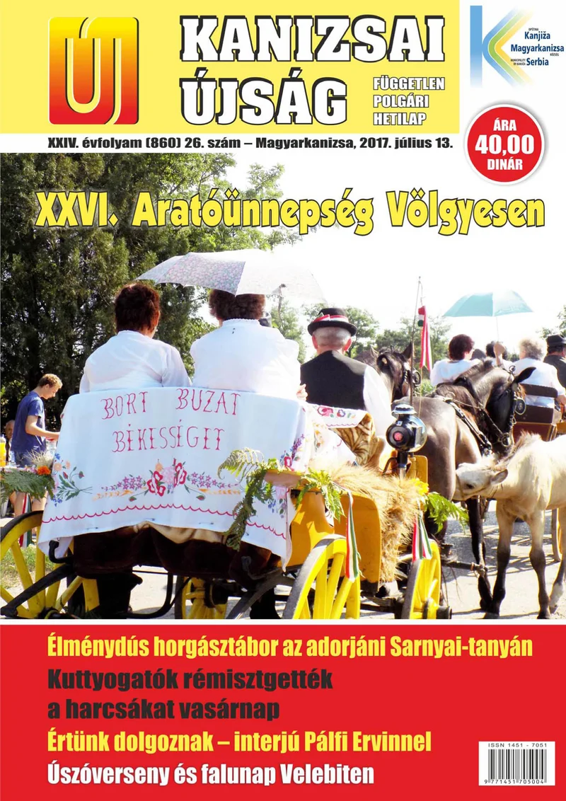 Új Kanizsai Újság, 24. évf. 2017. július 13. 26. sz.
