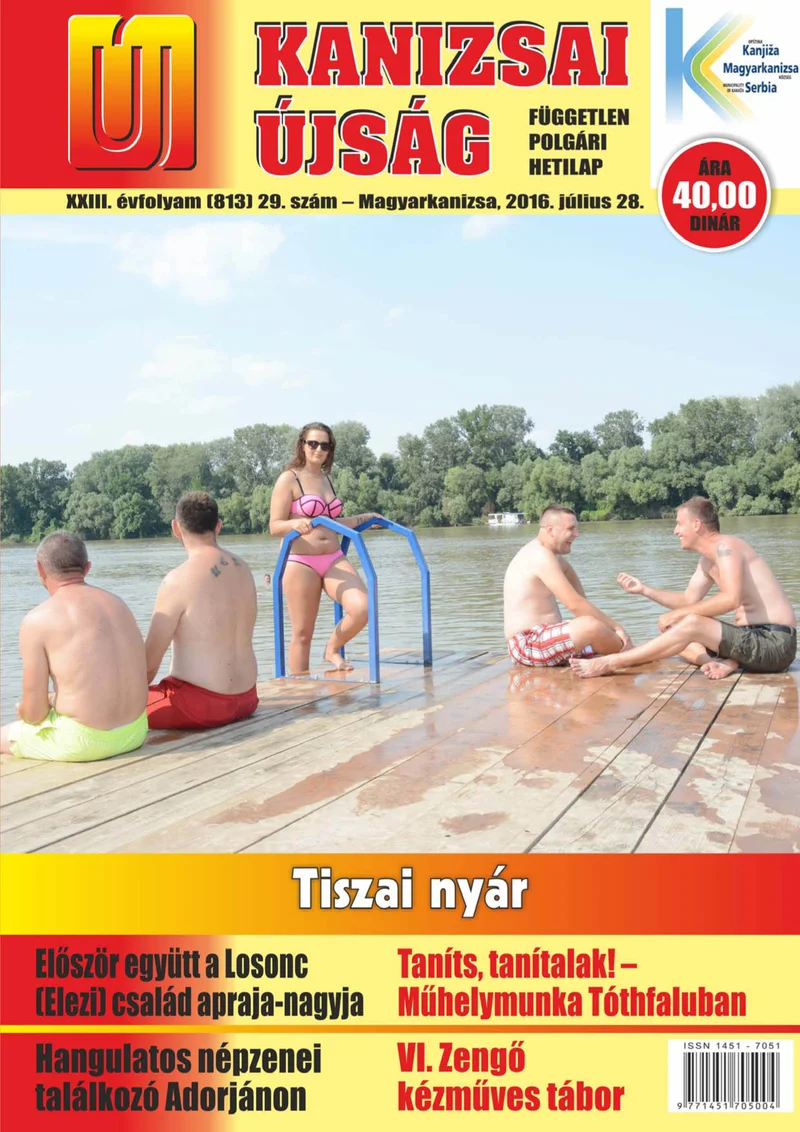 Új Kanizsai Újság, 23. évf. 2016. július 28. 29. sz.
