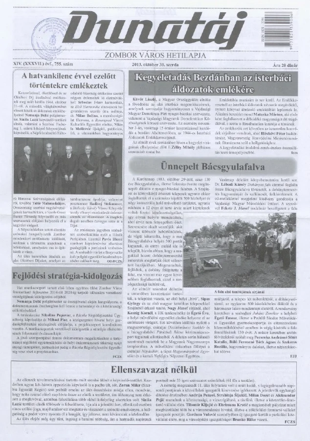 Dunatáj, 15. évf. 2013. október 30. 755. sz.