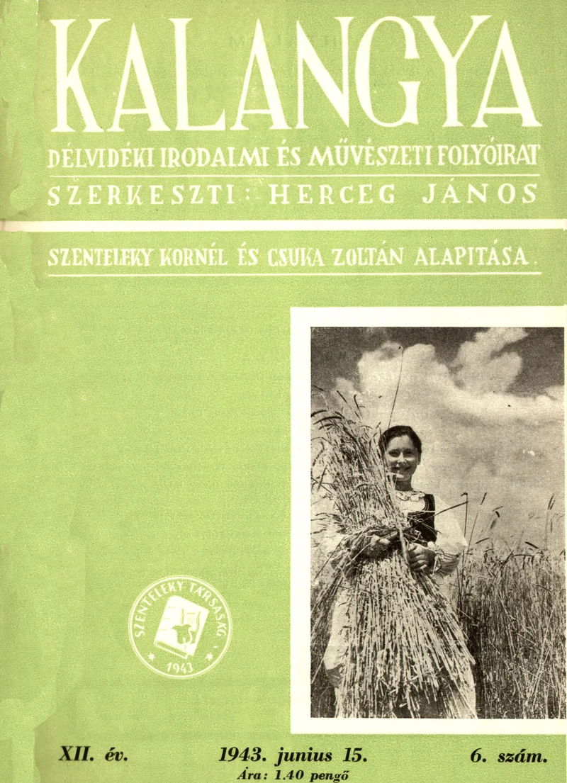 Kalangya, 12. évf. 1943. június 15. 6. sz. 241–288. oldal