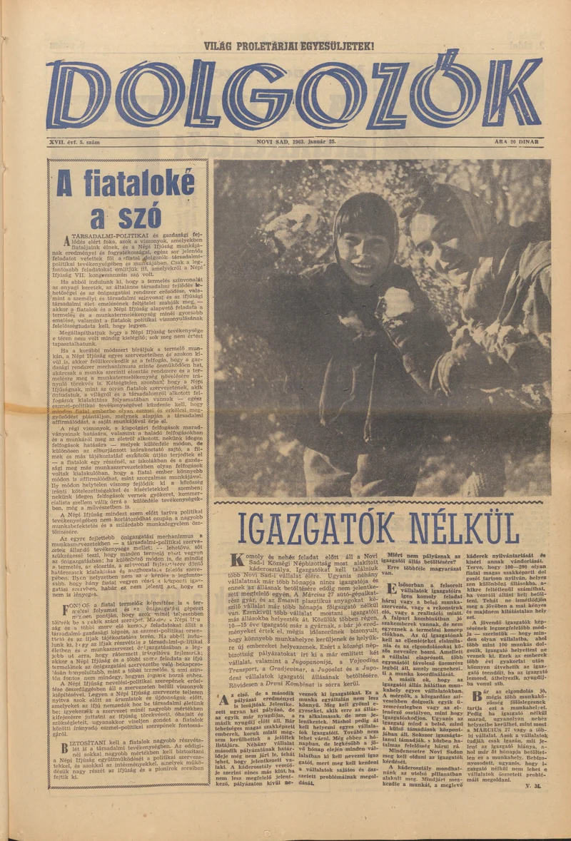 Dolgozók, 17. évf. 1963. január 25. 5. sz.