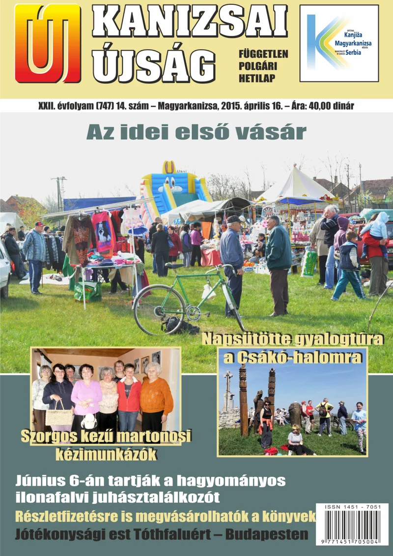 Új Kanizsai Újság, 22. évf. 2015. április 16. 14. sz.