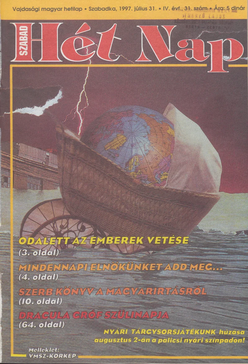 Szabad Hét Nap, 4. évf. 1997. július 31. 31. sz.