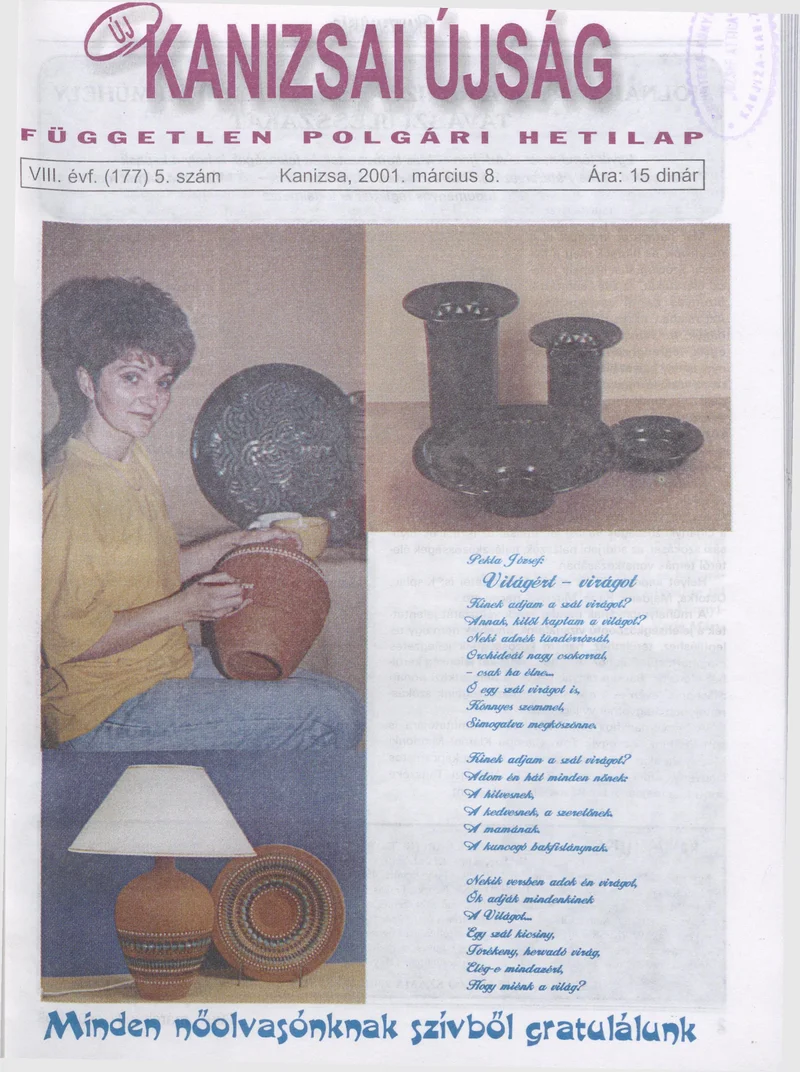 Új Kanizsai Újság, 8. évf. 2001. március 8. 5. sz.