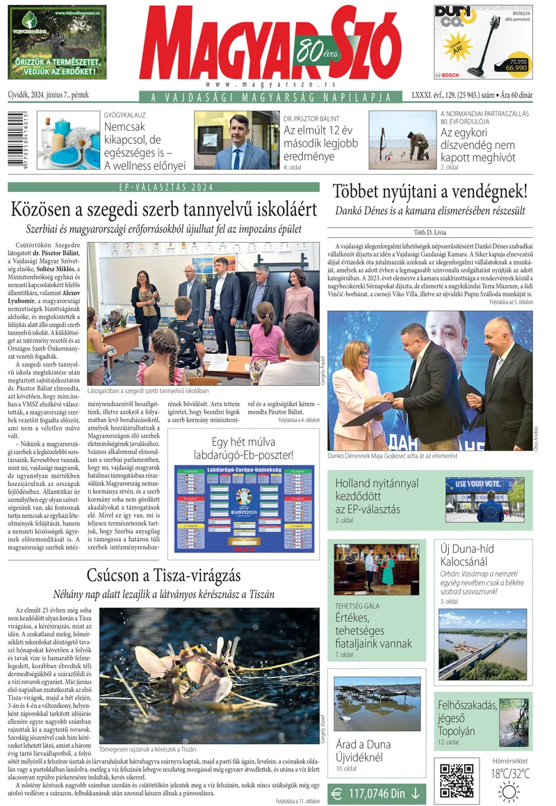 Magyar Szó, 81. évf. 2024. június 7. 129. sz. 1–16. oldal