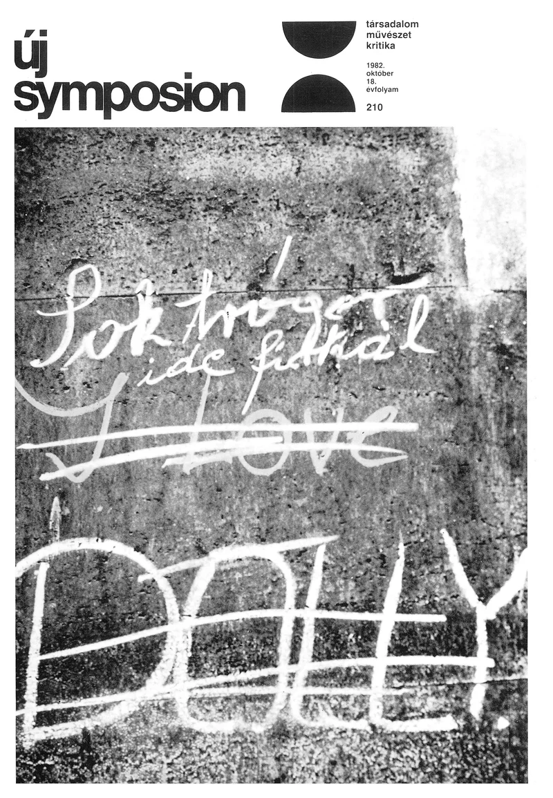 Új Symposion, 18. évf. 1982. október. 210. sz. 361–400. oldal