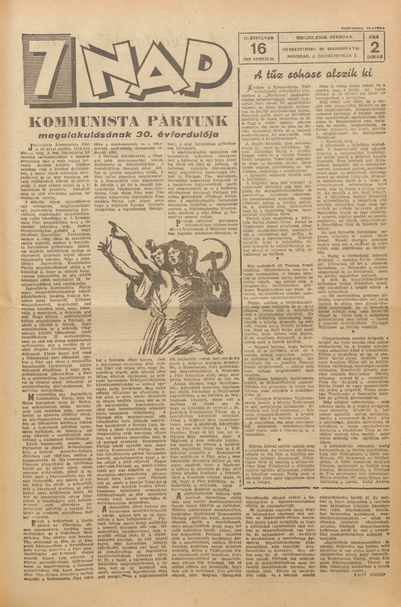 7 Nap, 4. évf. 1949. április 20. 16. sz. 1–4. oldal