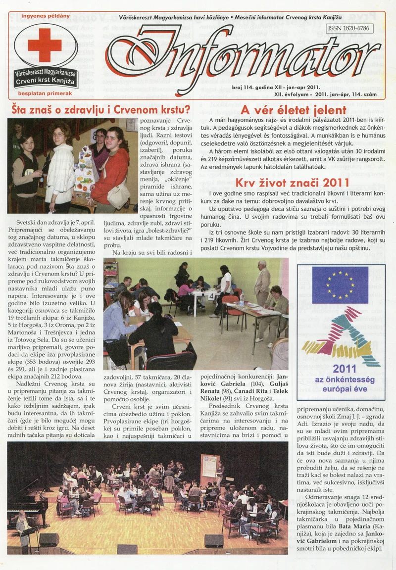 Informator, 12. évf. 2011. január 1. – április 1. 114. sz.