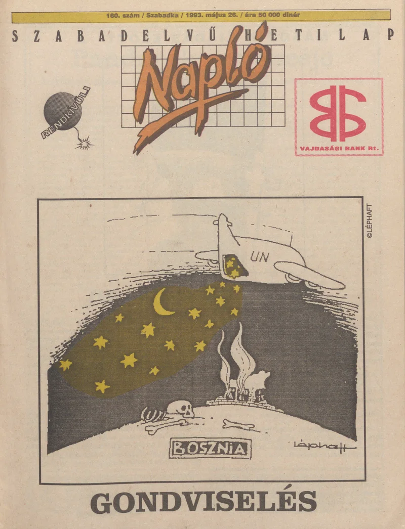 Napló - Szabadelvű hetilap, 4. évf. 1993. május 26. 160. sz.