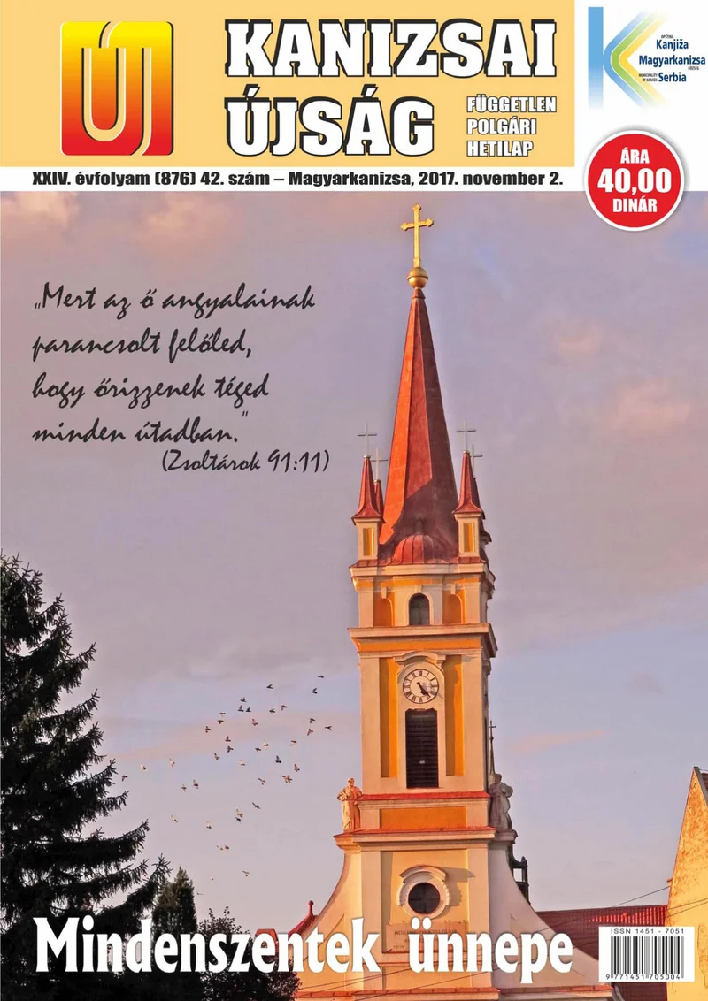 Új Kanizsai Újság, 24. évf. 2017. november 2. 42. sz.