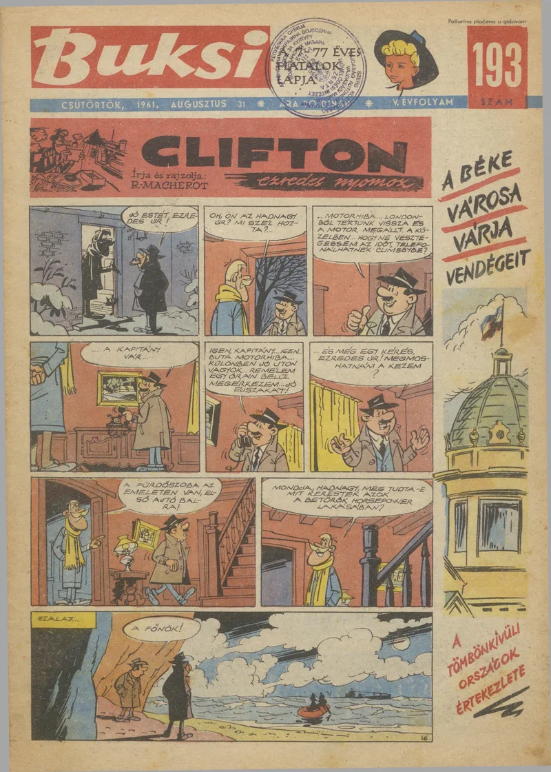 Buksi, 5. évf. 1961. augusztus 31. 193. sz.