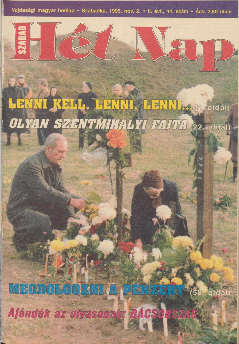 Szabad Hét Nap, 2. évf. 1995. november 2. 44. sz.
