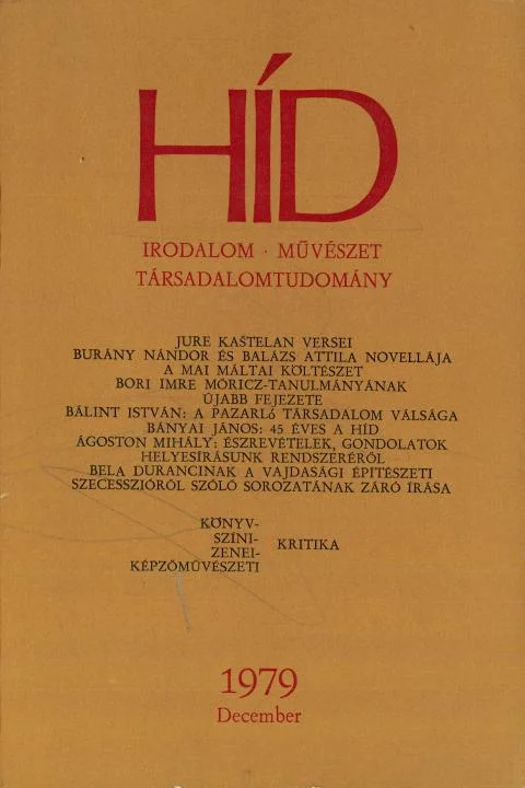 Híd, 43. évf. 1979. december. 12. sz. 1413–1556. oldal