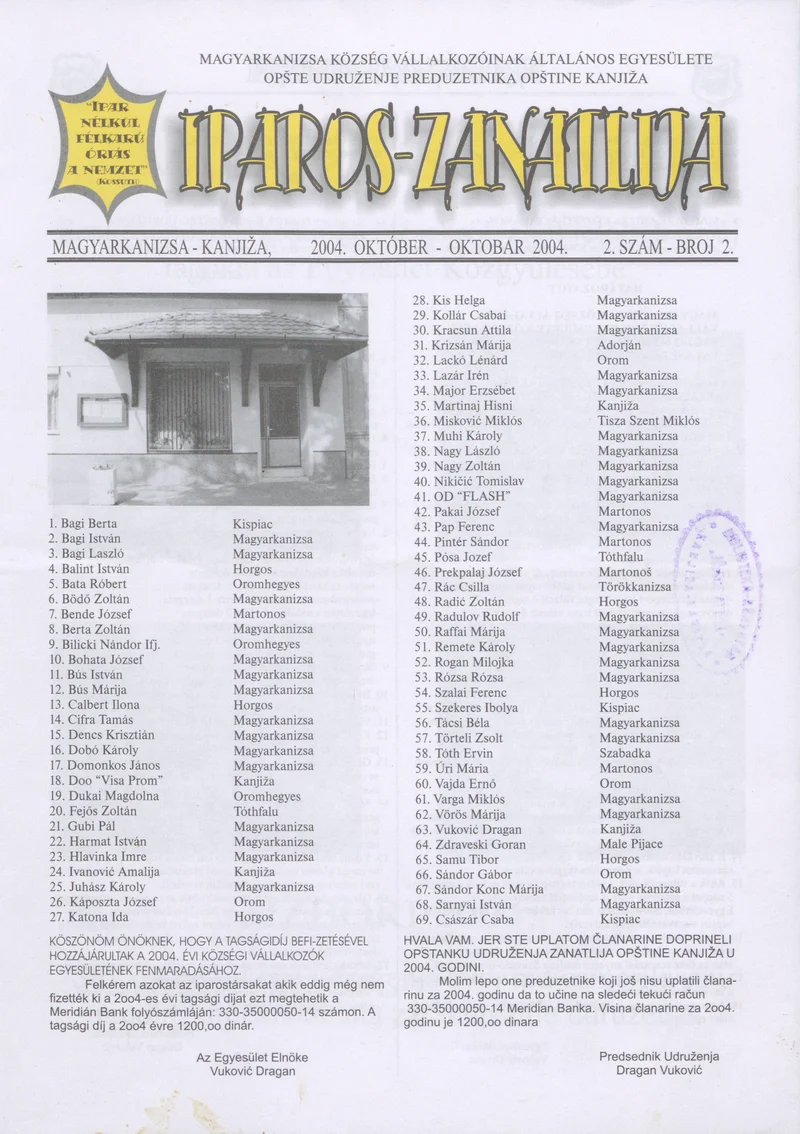 Iparos-Zanatlija 2004. október. 2. sz.