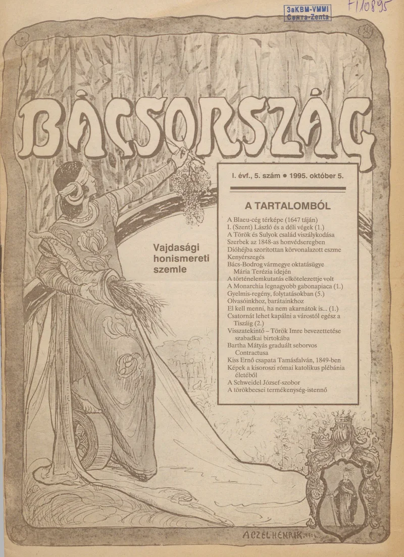 Bácsország, 1. évf. 1995. október 5. 5. sz.