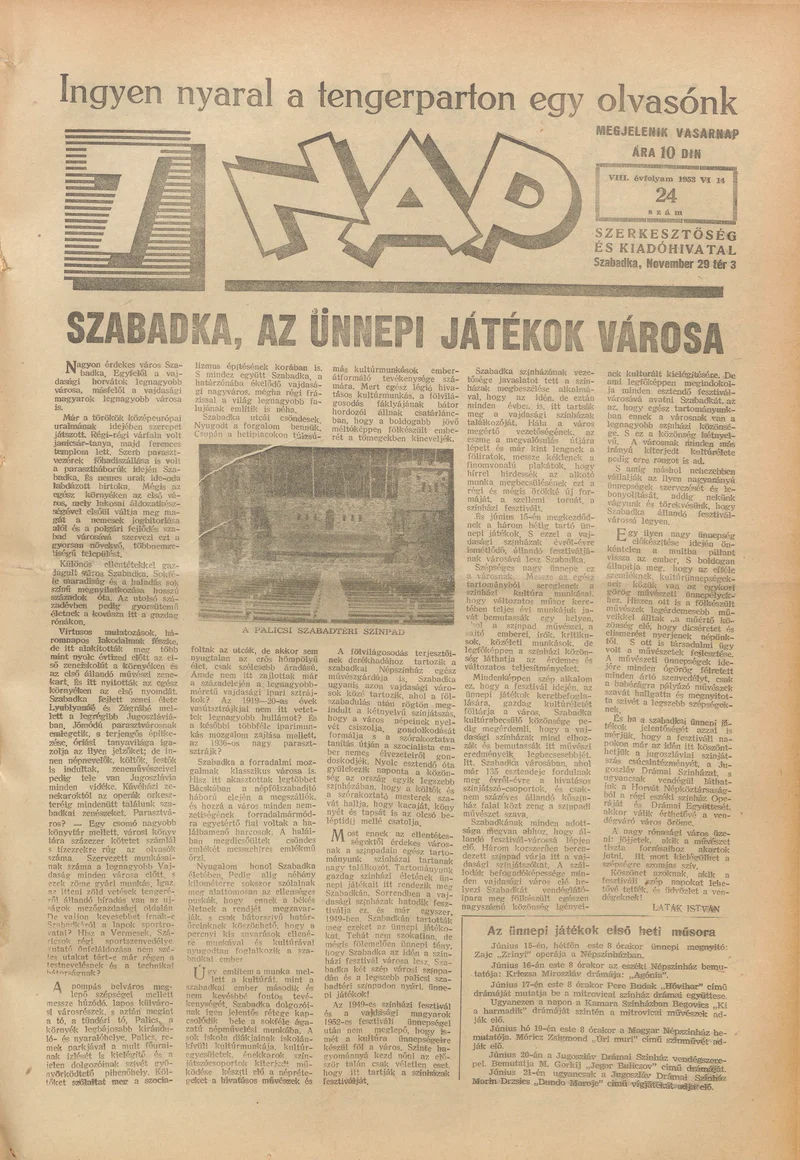 7 Nap, 8. évf. 1953. június 14. 24. sz. 1–16. oldal