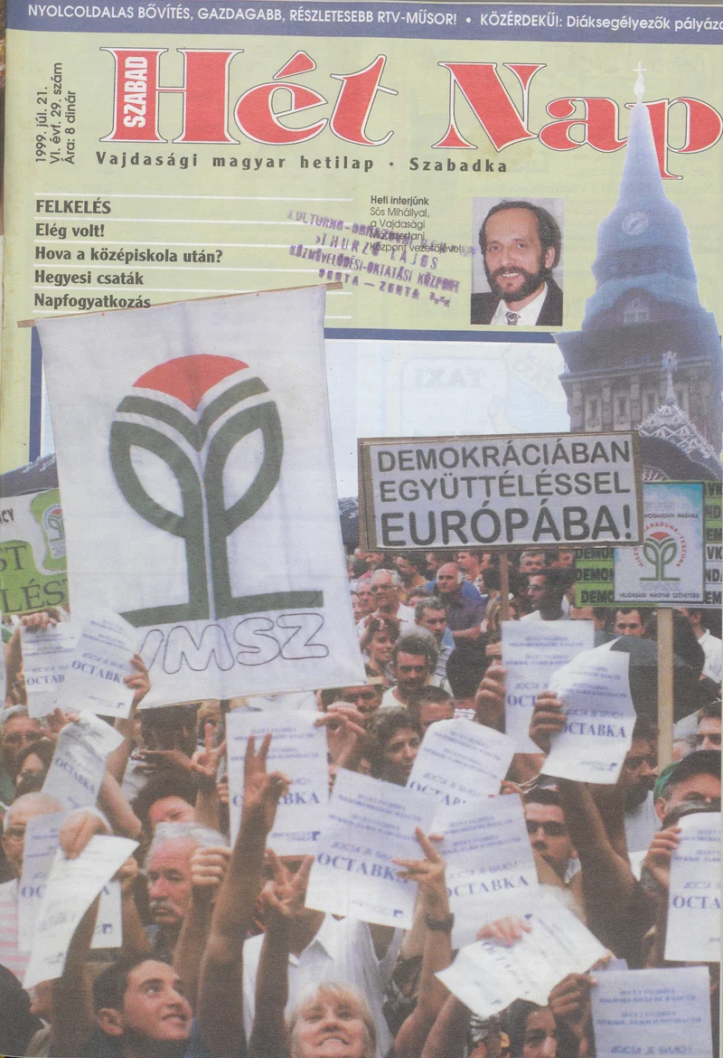 Szabad Hét Nap, 6. évf. 1999. július 21. 29. sz.