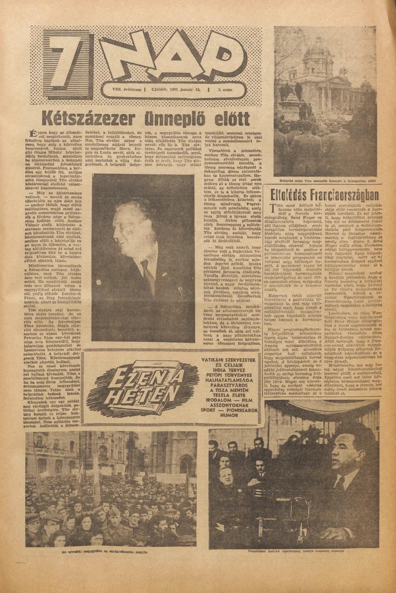7 Nap, 8. évf. 1953. január 18. 3. sz. 1–12. oldal