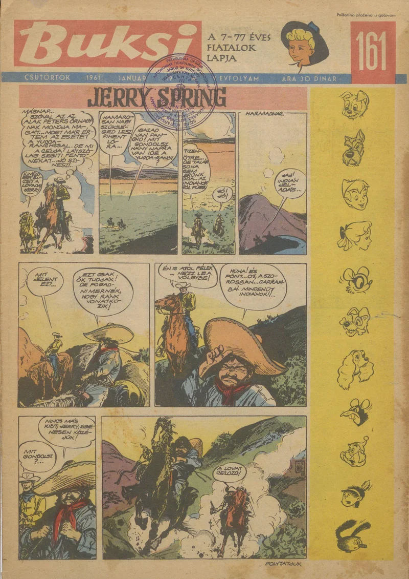 Buksi, 5. évf. 1961. január 19. 161. sz.