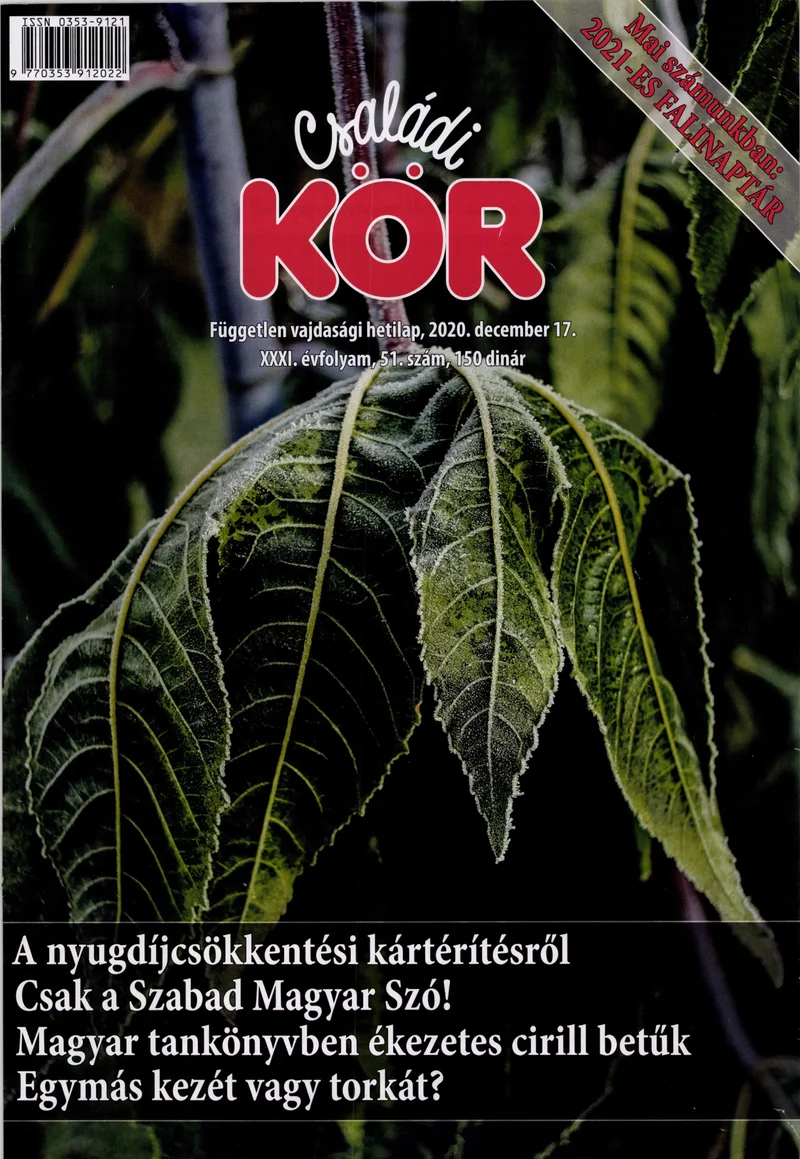 Családi Kör, 31. évf. 2020. december 17. 51. sz.