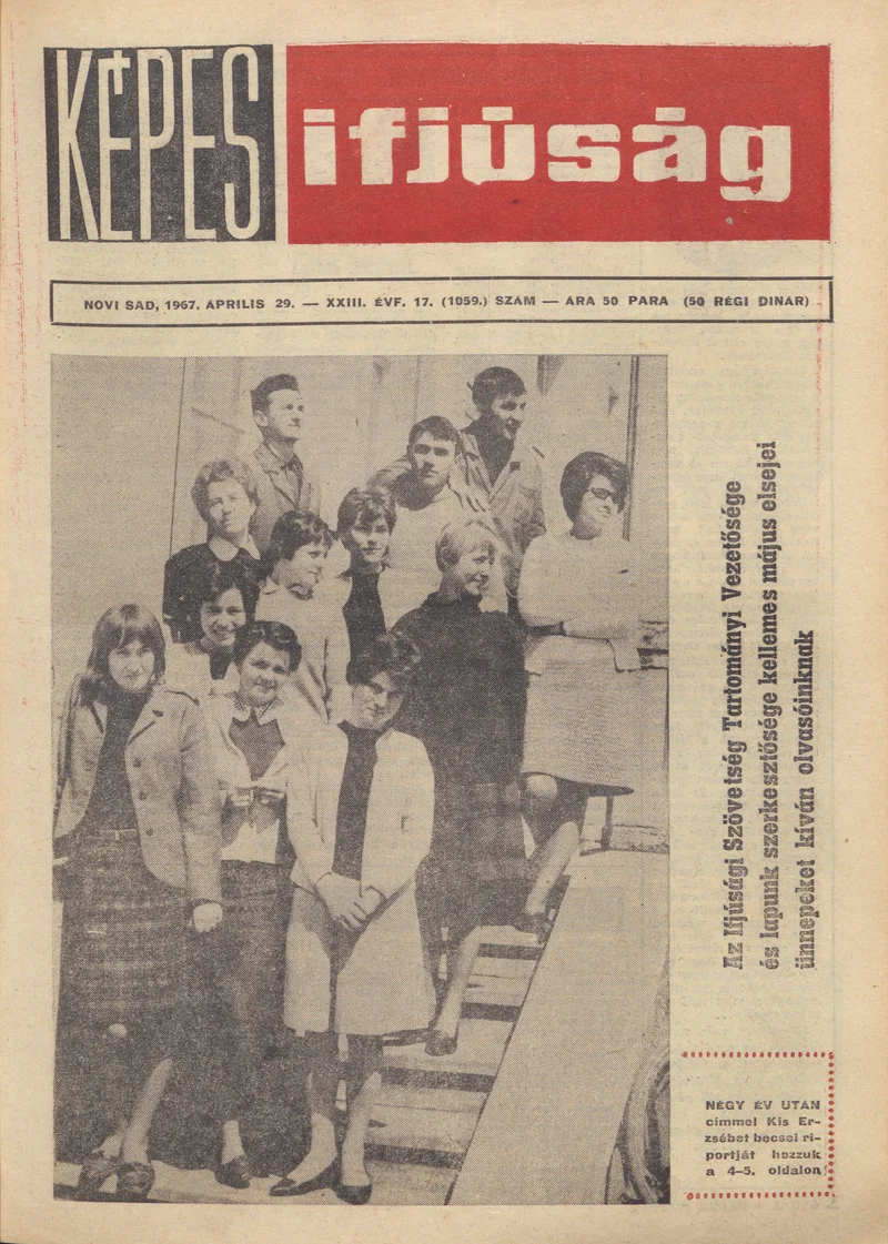Képes Ifjúság, 23. évf. 1967. április 29. 17. sz. 1–32. oldal