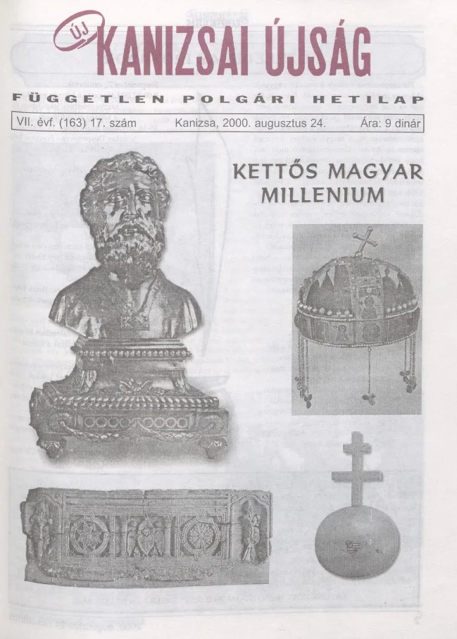Új Kanizsai Újság, 7. évf. 2000. augusztus 24. 17. sz.