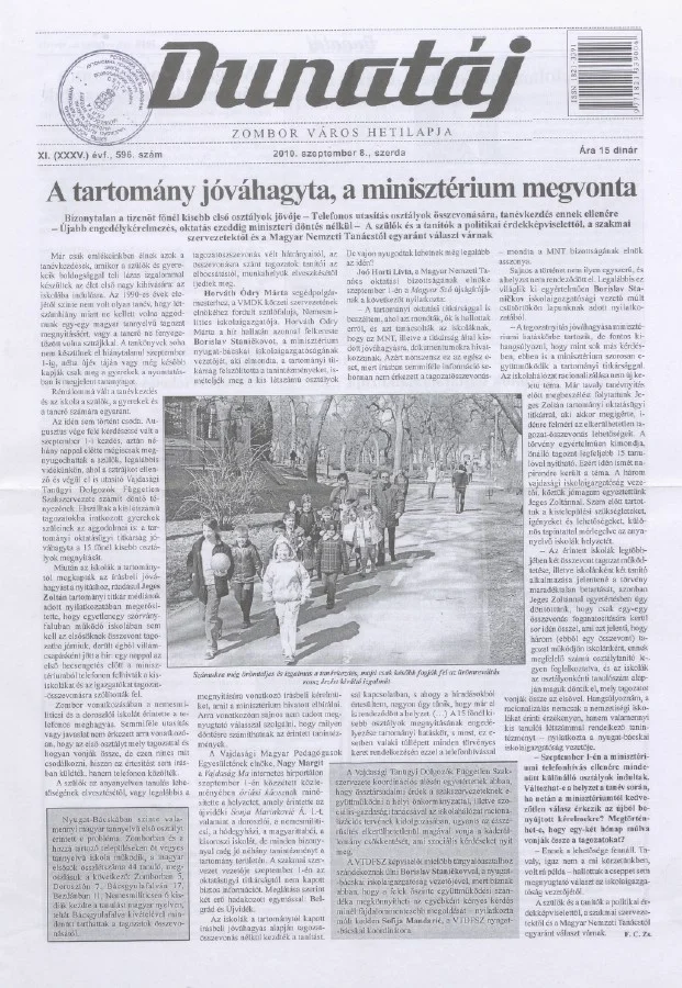 Dunatáj, 12. évf. 2010. szeptember 8. 596. sz.