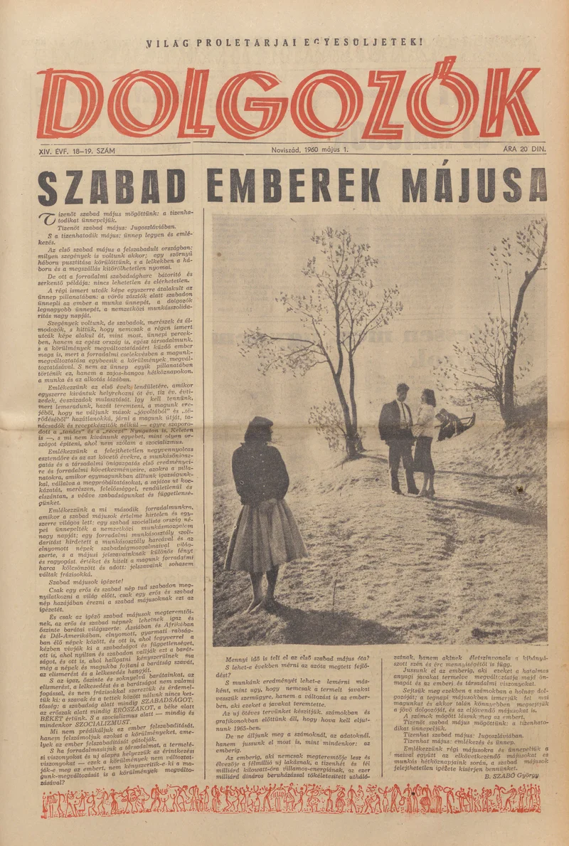 Dolgozók, 14. évf. 1960. május 1. 18–19. sz.