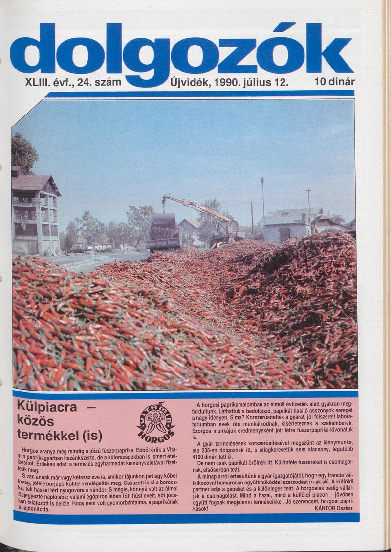 Dolgozók, 44. évf. 1990. július 12. 24. sz.