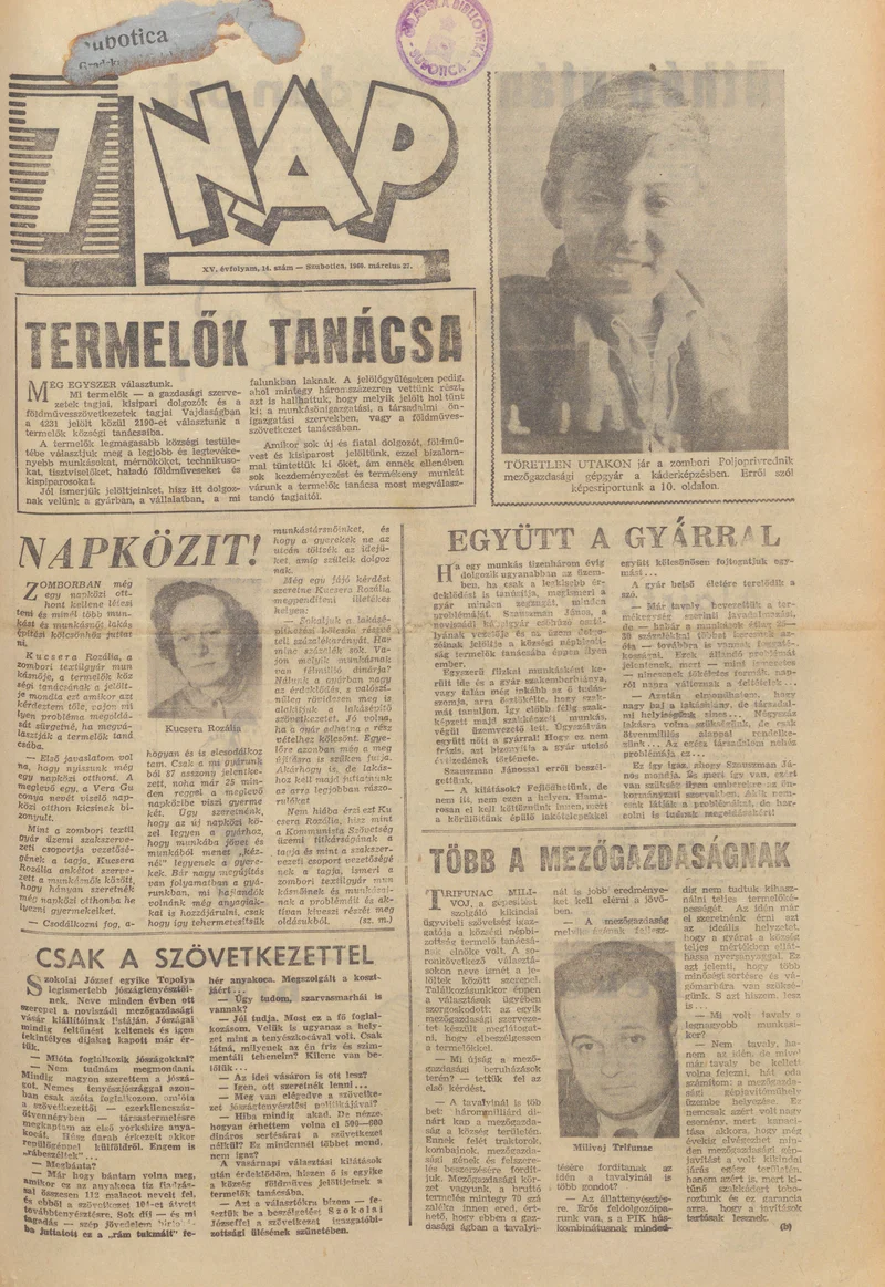 7 Nap, 15. évf. 1960. március 27. 14. sz.