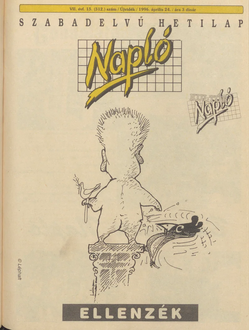 Napló - Szabadelvű hetilap, 7. évf. 1996. április 24. 312. sz.
