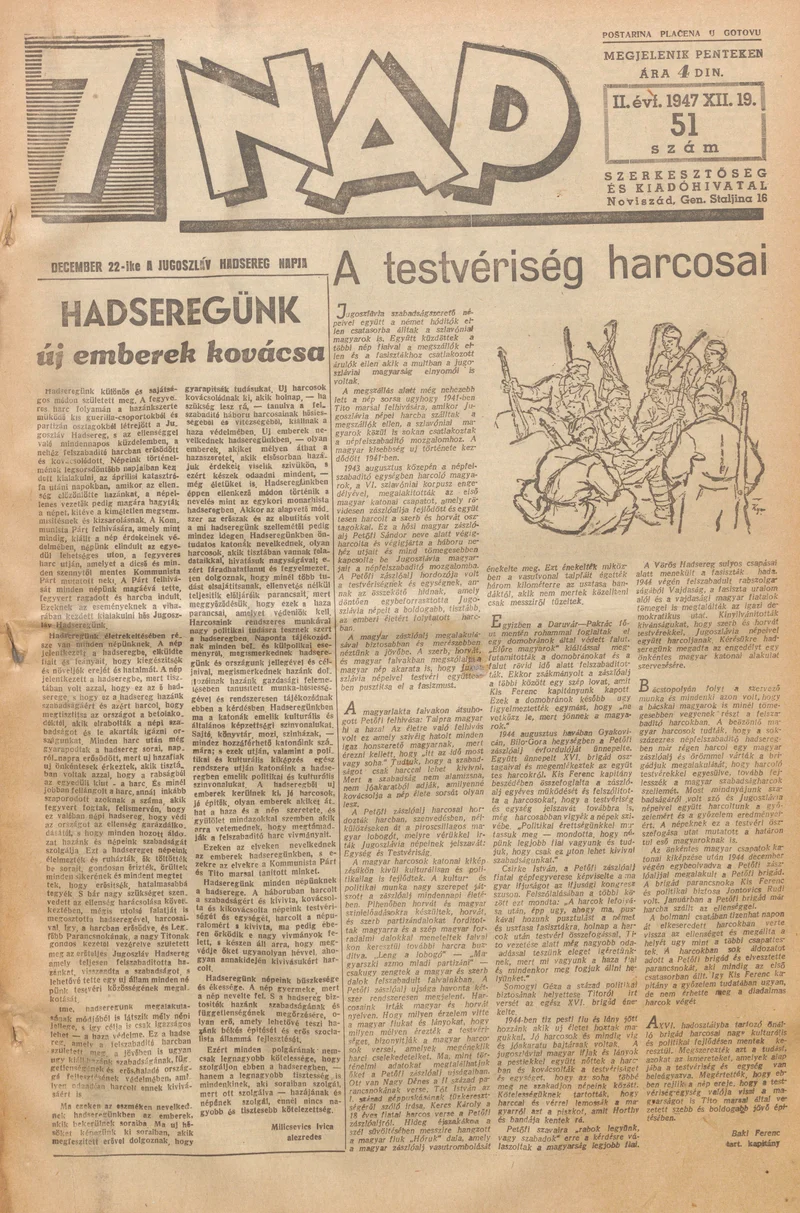 7 Nap, 2. évf. 1947. december 19. 51. sz. 1–10. oldal