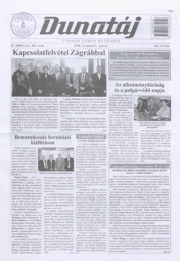 Dunatáj, 12. évf. 2010. november 3. 604. sz.