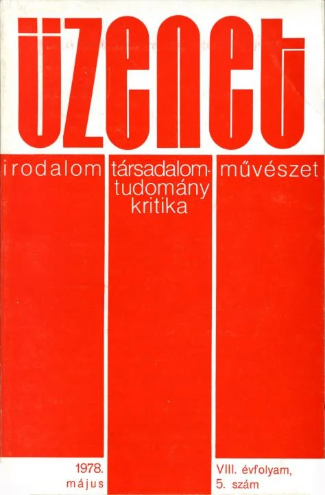Üzenet, 8. évf. 1978. május. 5. sz. 283–348. oldal