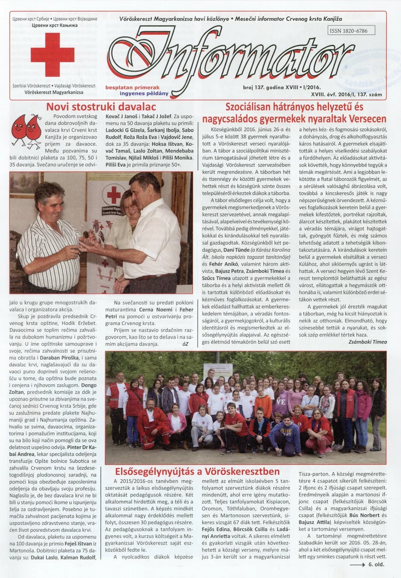 Informator, 17. évf. 2016. január 1. 137. sz.