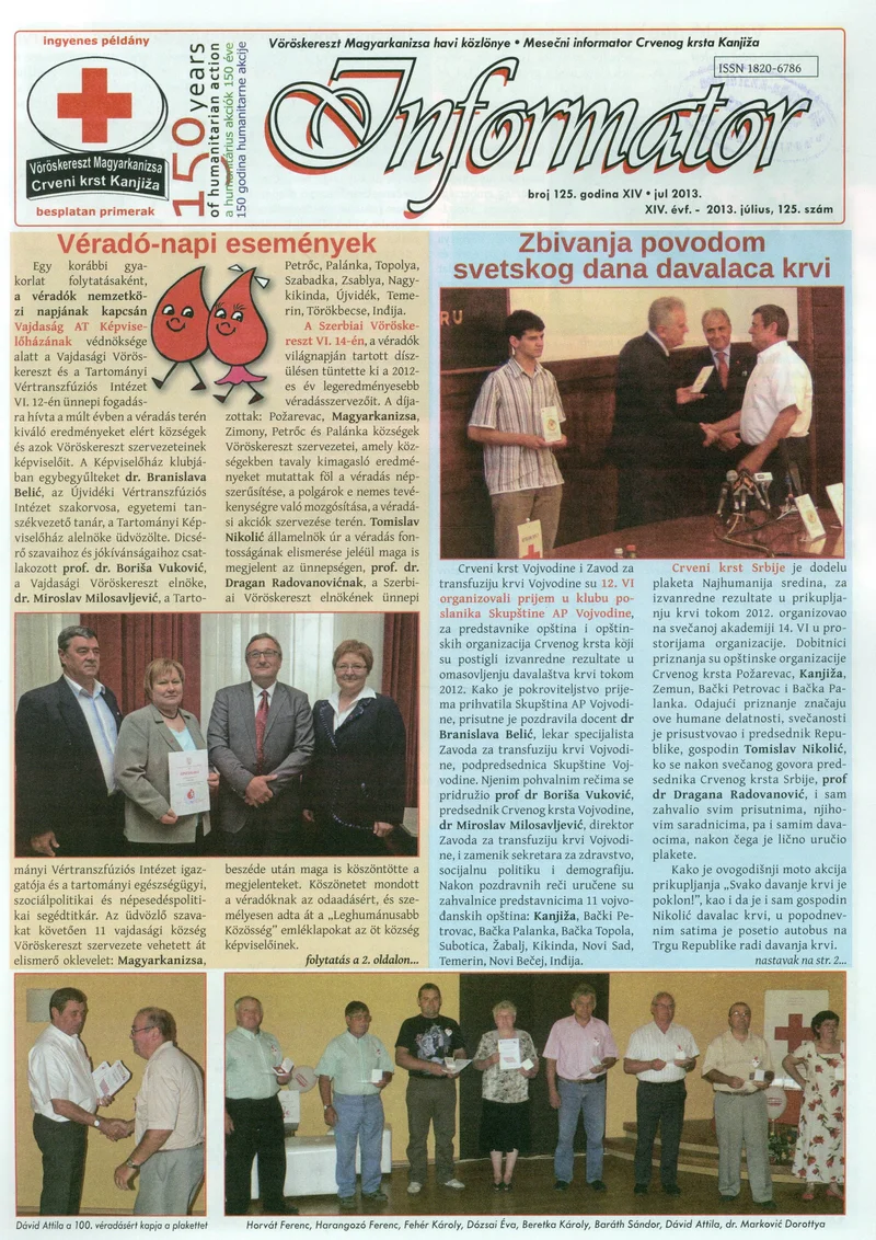 Informator, 14. évf. 2013. július 1. 125. sz.