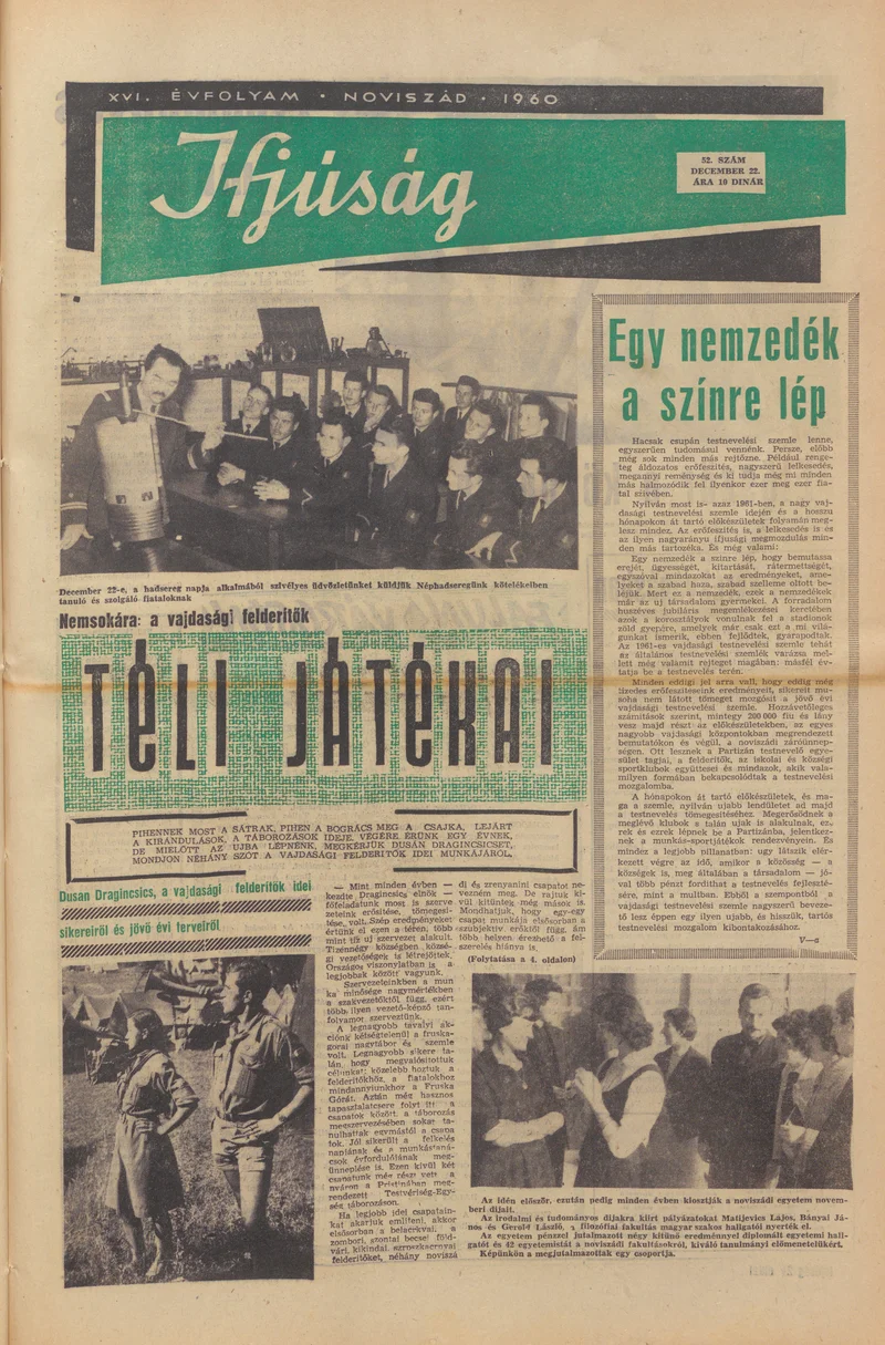 Ifjúság, 16. évf. 1960. december 22. 52. sz.