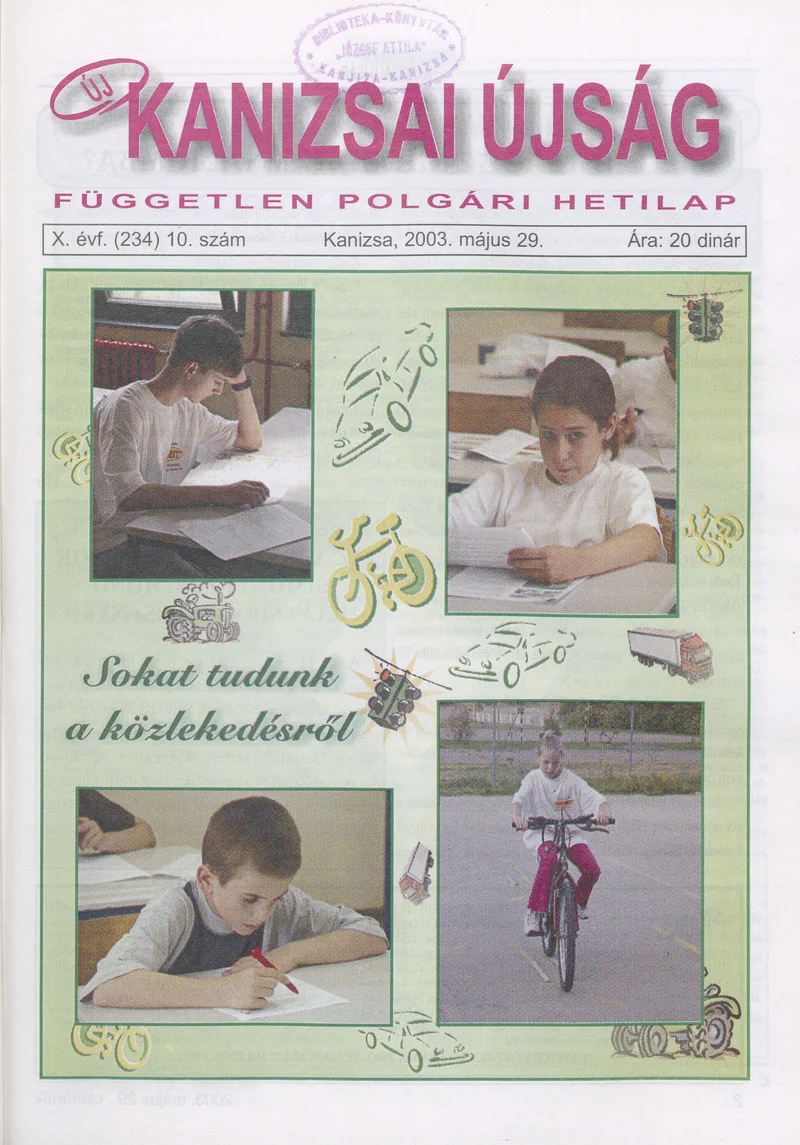 Új Kanizsai Újság, 10. évf. 2003. május 29. 10. sz.
