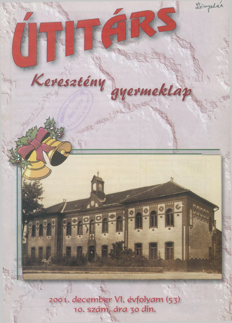 Útitárs, 6. évf. 2001. december. 10. sz.