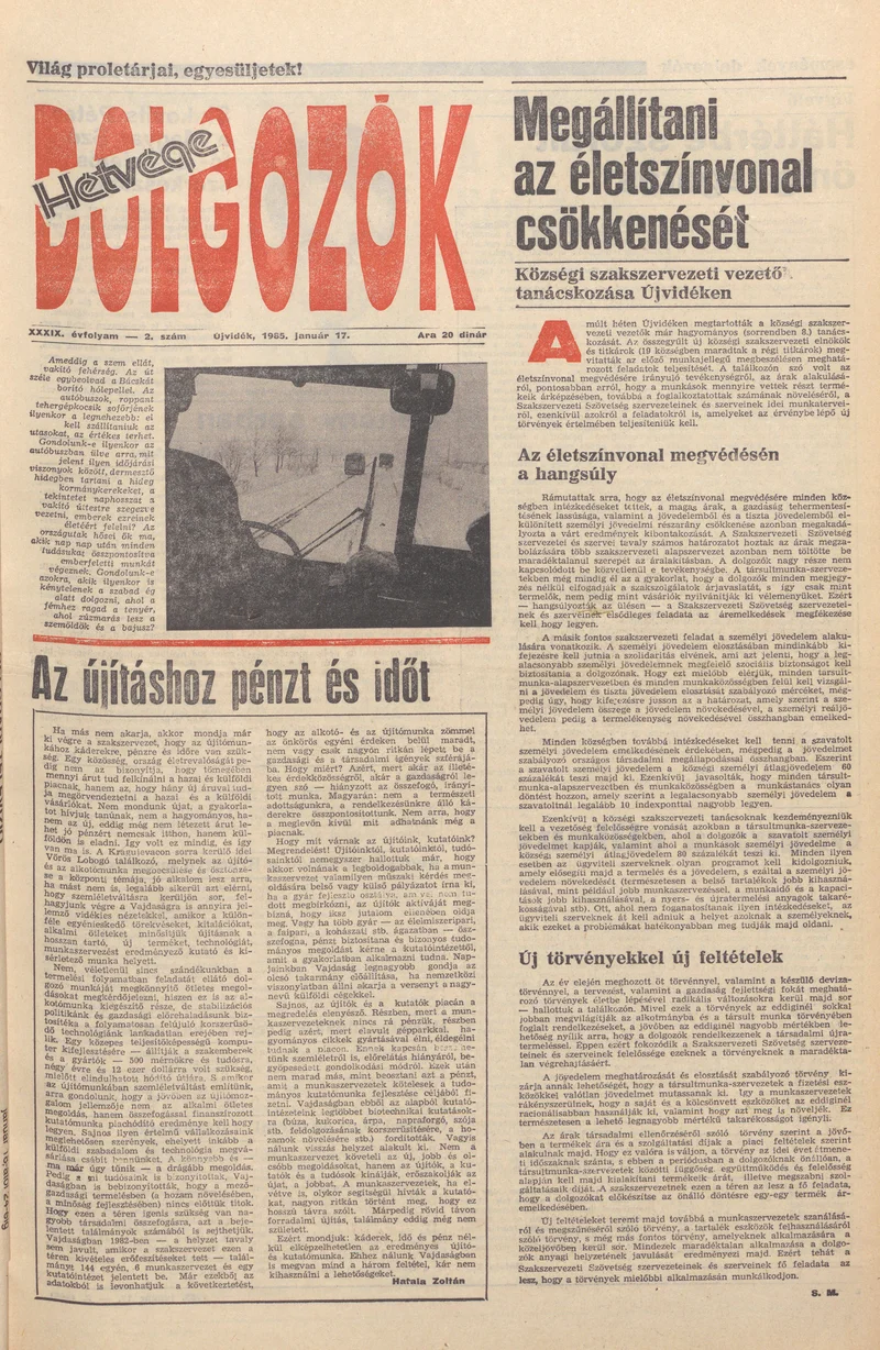 Dolgozók, 39. évf. 1985. január 17. 2. sz.