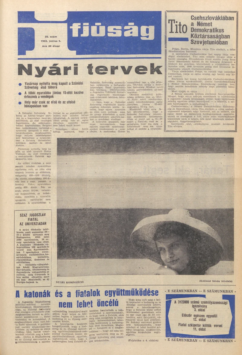 Ifjúság, 21. évf. 1965. június 3. 22. sz.