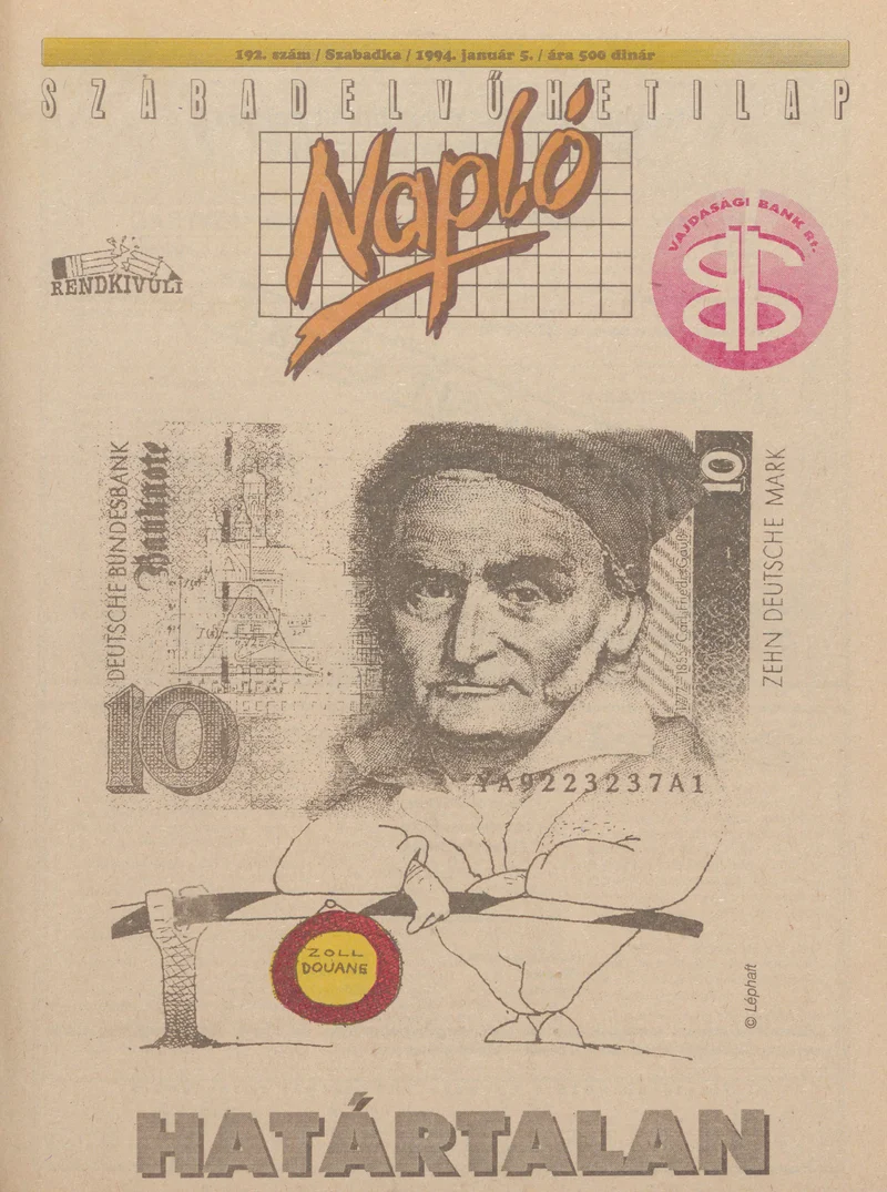 Napló - Szabadelvű hetilap, 5. évf. 1994. január 5. 192. sz.