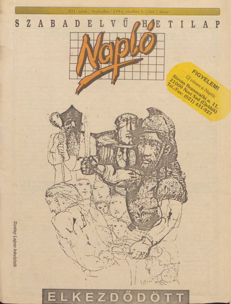 Napló - Szabadelvű hetilap, 5. évf. 1994. október 5. 231. sz.