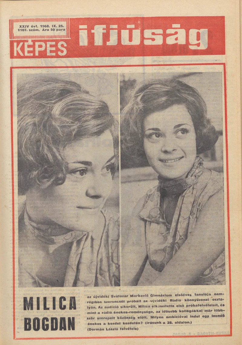 Képes Ifjúság, 24. évf. 1968. szeptember 25. 1107. sz. 1–32. oldal