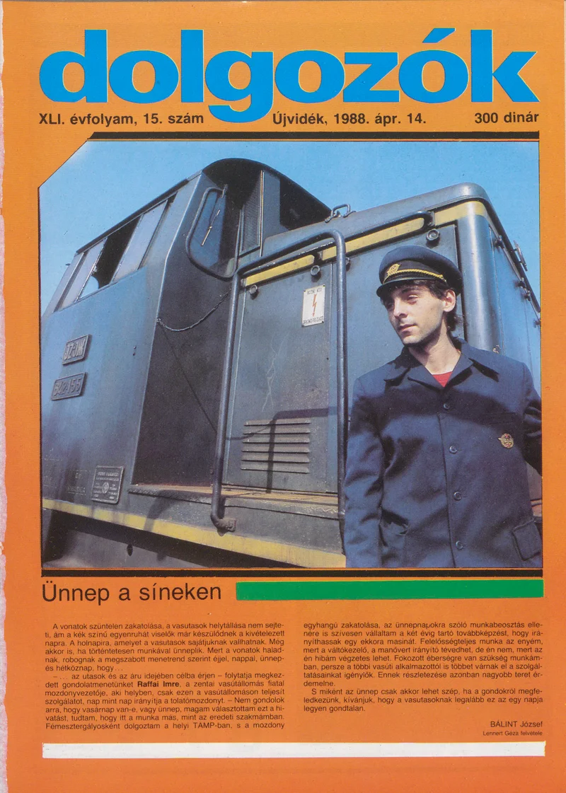 Dolgozók, 42. évf. 1988. április 14. 15. sz.