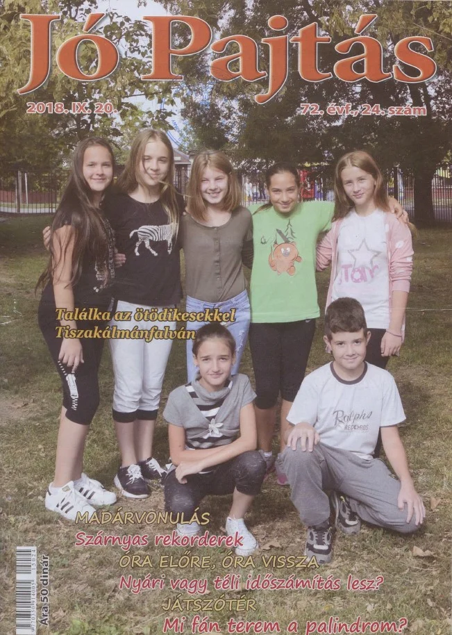 Jó Pajtás, 72. évf. 2018. szeptember 20. 24. sz.