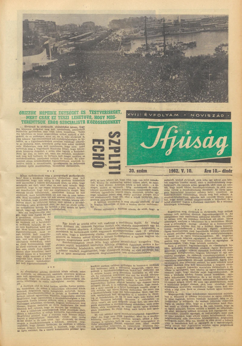 Ifjúság, 18. évf. 1962. május 10. 20. sz.