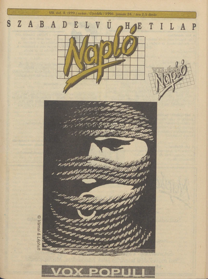 Napló - Szabadelvű hetilap, 7. évf. 1996. január 24. 299. sz.