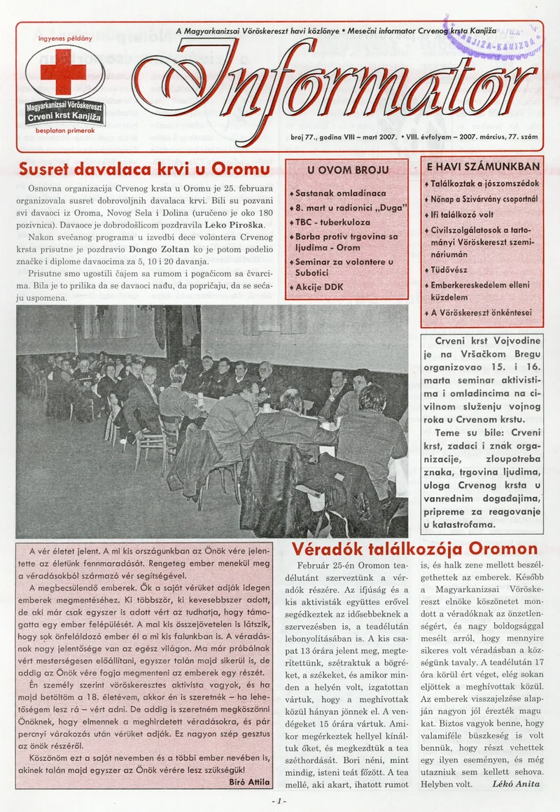 Informator, 8. évf. 2007. március 1. 77. sz.